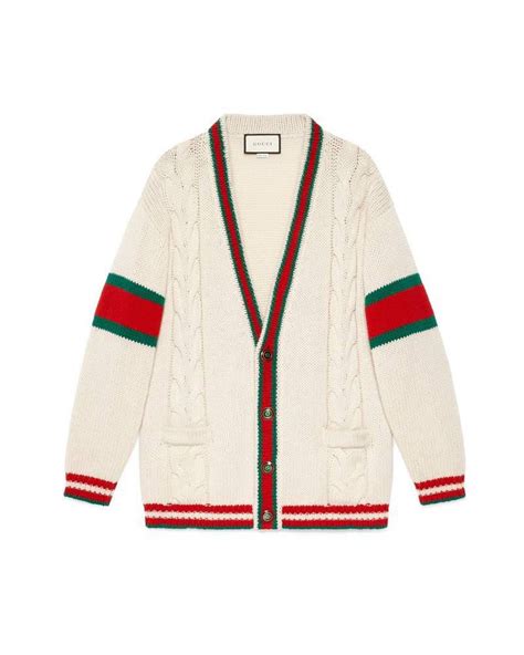 cable knit oversized cardigan gucci.